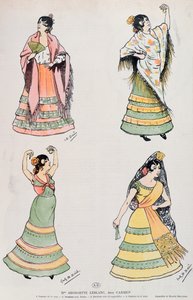 Georgette Leblanc (1869-1941) spelar rollen som Carmen av Franz M. Melchers